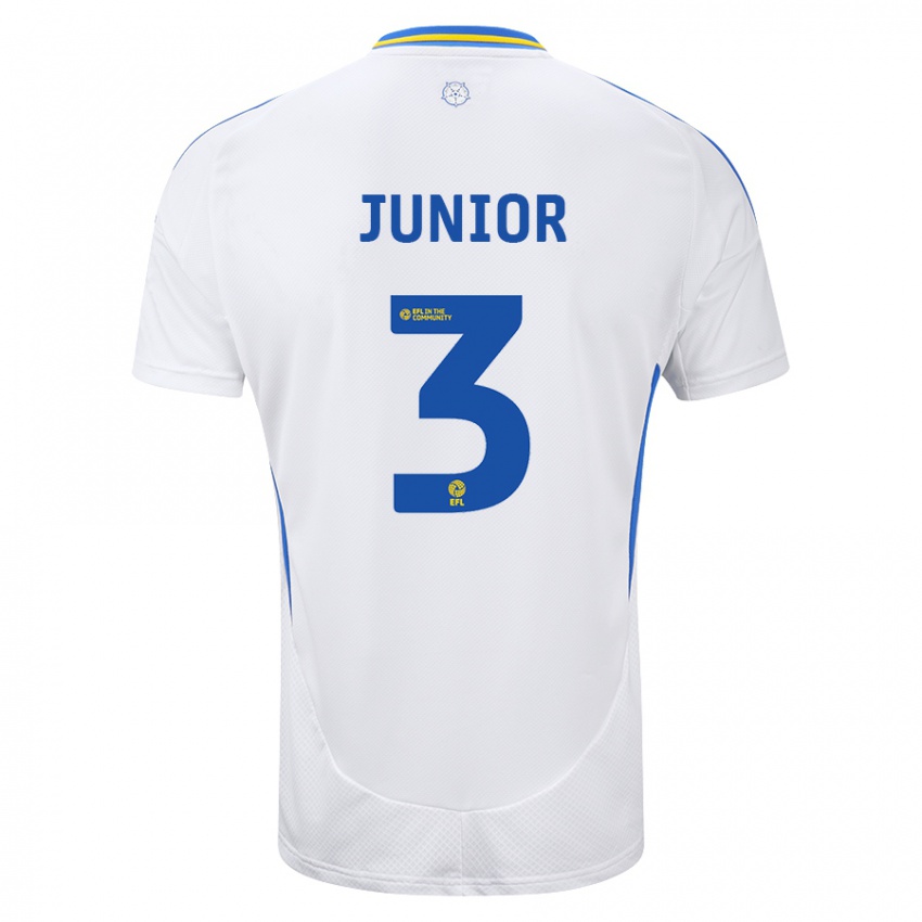 Kinder Junior Firpo #3 Weiß Blau Heimtrikot Trikot 2024/25 T-Shirt Österreich