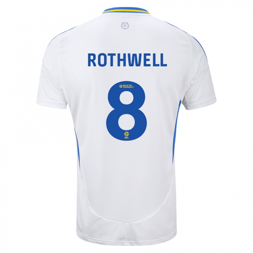 Kinder Joe Rothwell #8 Weiß Blau Heimtrikot Trikot 2024/25 T-Shirt Österreich