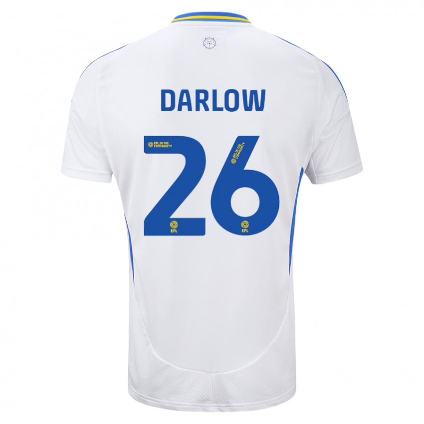 Kinder Karl Darlow #26 Weiß Blau Heimtrikot Trikot 2024/25 T-Shirt Österreich