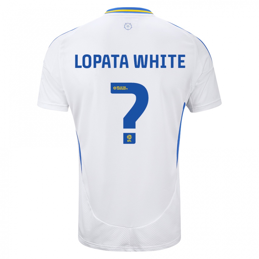 Kinder Reuben Lopata-White #0 Weiß Blau Heimtrikot Trikot 2024/25 T-Shirt Österreich