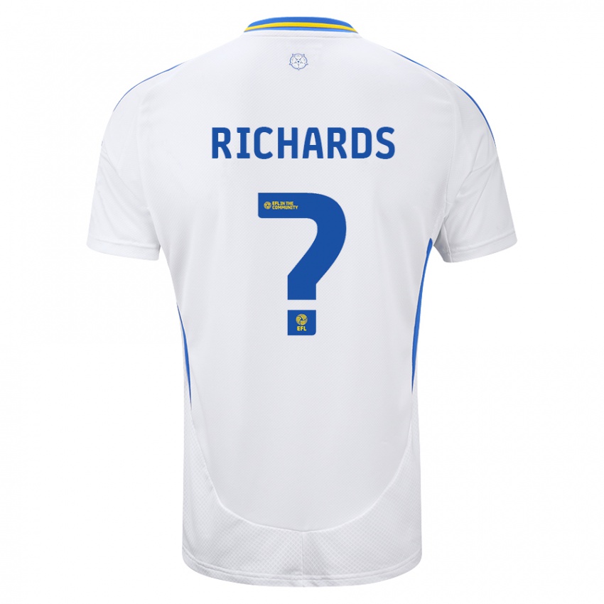 Kinder Joe Richards #0 Weiß Blau Heimtrikot Trikot 2024/25 T-Shirt Österreich