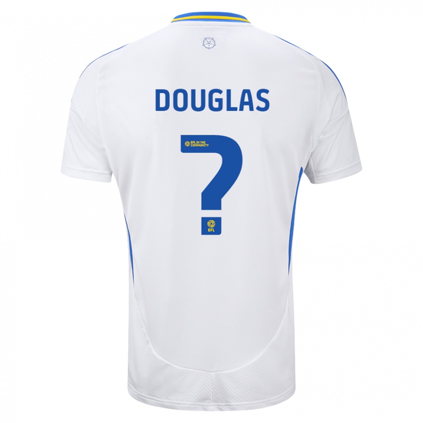 Kinder Connor Douglas #0 Weiß Blau Heimtrikot Trikot 2024/25 T-Shirt Österreich