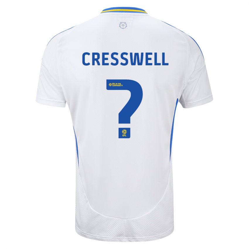 Kinder Alfie Cresswell #0 Weiß Blau Heimtrikot Trikot 2024/25 T-Shirt Österreich