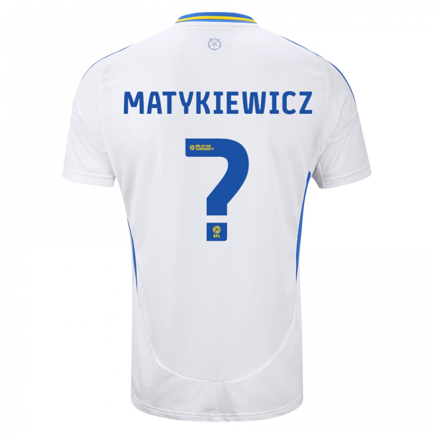 Kinder Luke Matykiewicz #0 Weiß Blau Heimtrikot Trikot 2024/25 T-Shirt Österreich