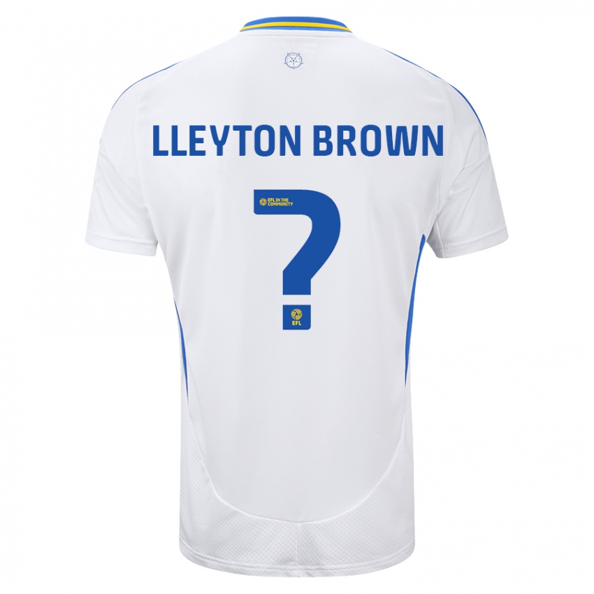 Kinder Lleyton Brown #0 Weiß Blau Heimtrikot Trikot 2024/25 T-Shirt Österreich