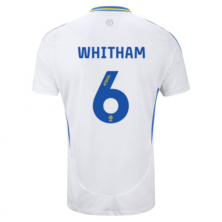 Kinder Danielle Whitham #6 Weiß Blau Heimtrikot Trikot 2024/25 T-Shirt Österreich