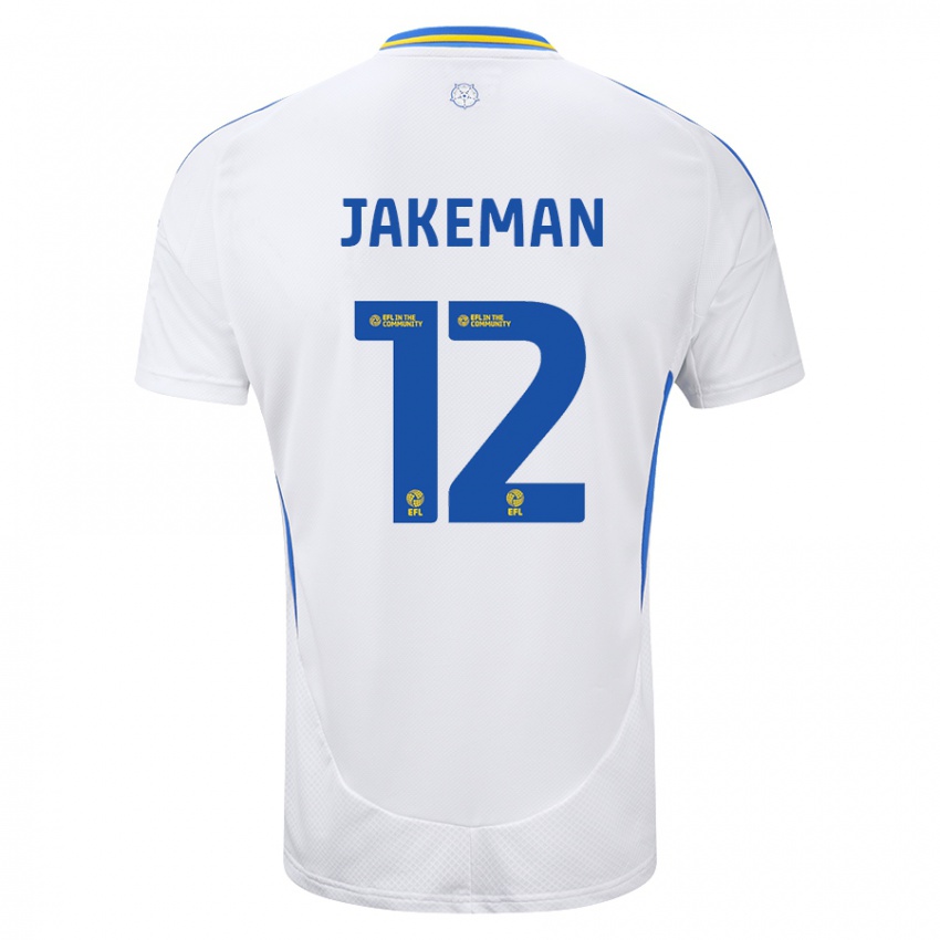 Kinder Harriet Jakeman #12 Weiß Blau Heimtrikot Trikot 2024/25 T-Shirt Österreich