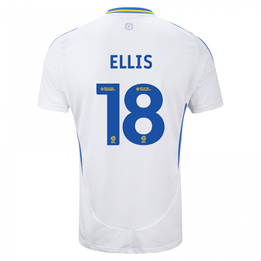 Kinder Macy Ellis #18 Weiß Blau Heimtrikot Trikot 2024/25 T-Shirt Österreich