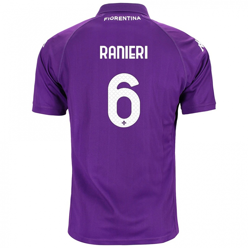 Kinder Luca Ranieri #6 Violett Heimtrikot Trikot 2024/25 T-Shirt Österreich