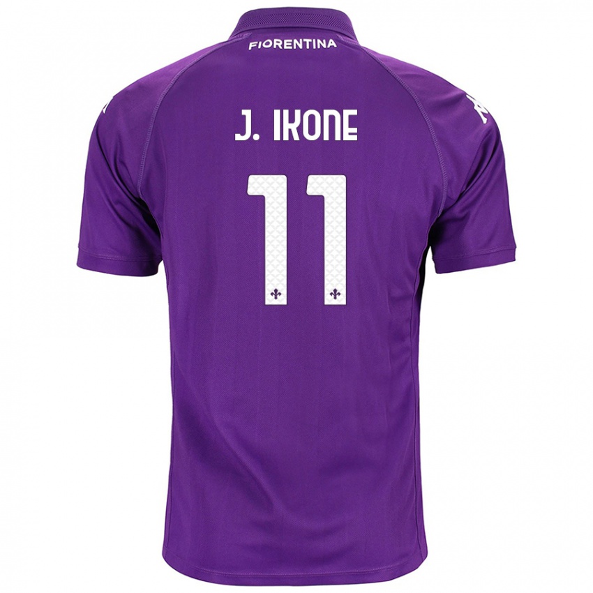 Kinder Jonathan Ikoné #11 Violett Heimtrikot Trikot 2024/25 T-Shirt Österreich