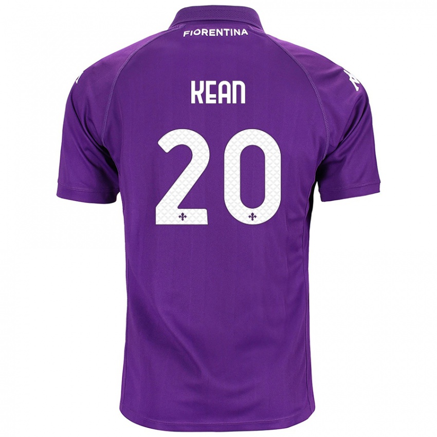 Kinder Moise Kean #20 Violett Heimtrikot Trikot 2024/25 T-Shirt Österreich