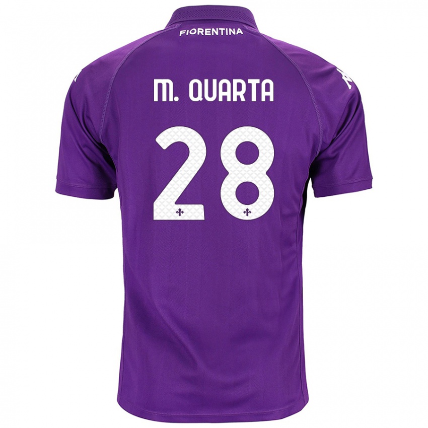 Kinder Lucas Martínez Quarta #28 Violett Heimtrikot Trikot 2024/25 T-Shirt Österreich