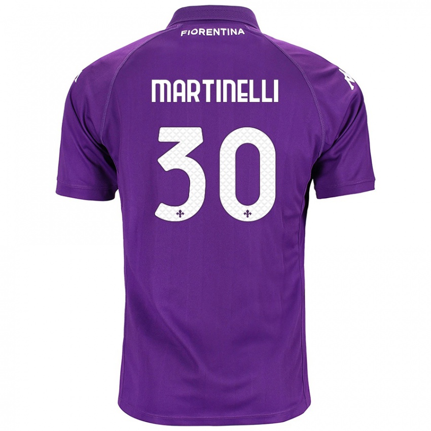 Kinder Tommaso Martinelli #30 Violett Heimtrikot Trikot 2024/25 T-Shirt Österreich