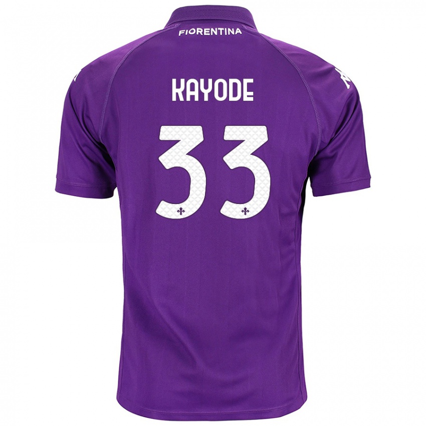 Kinder Michael Kayode #33 Violett Heimtrikot Trikot 2024/25 T-Shirt Österreich