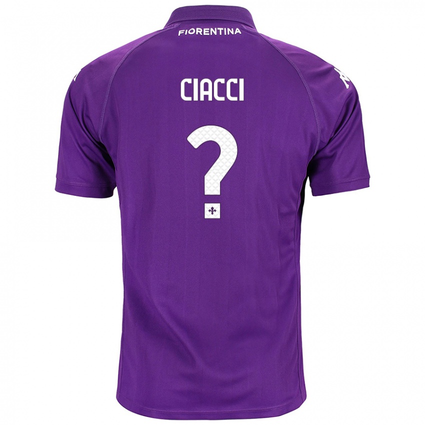 Kinder Niccolò Ciacci #0 Violett Heimtrikot Trikot 2024/25 T-Shirt Österreich