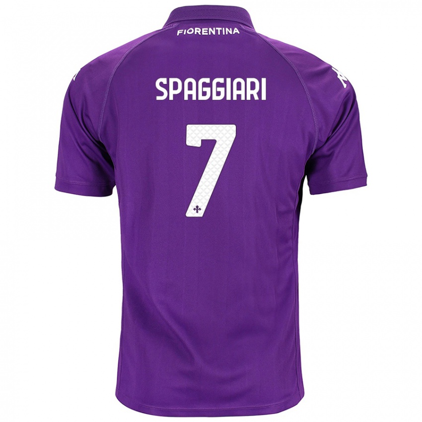 Kinder Riccardo Spaggiari #7 Violett Heimtrikot Trikot 2024/25 T-Shirt Österreich