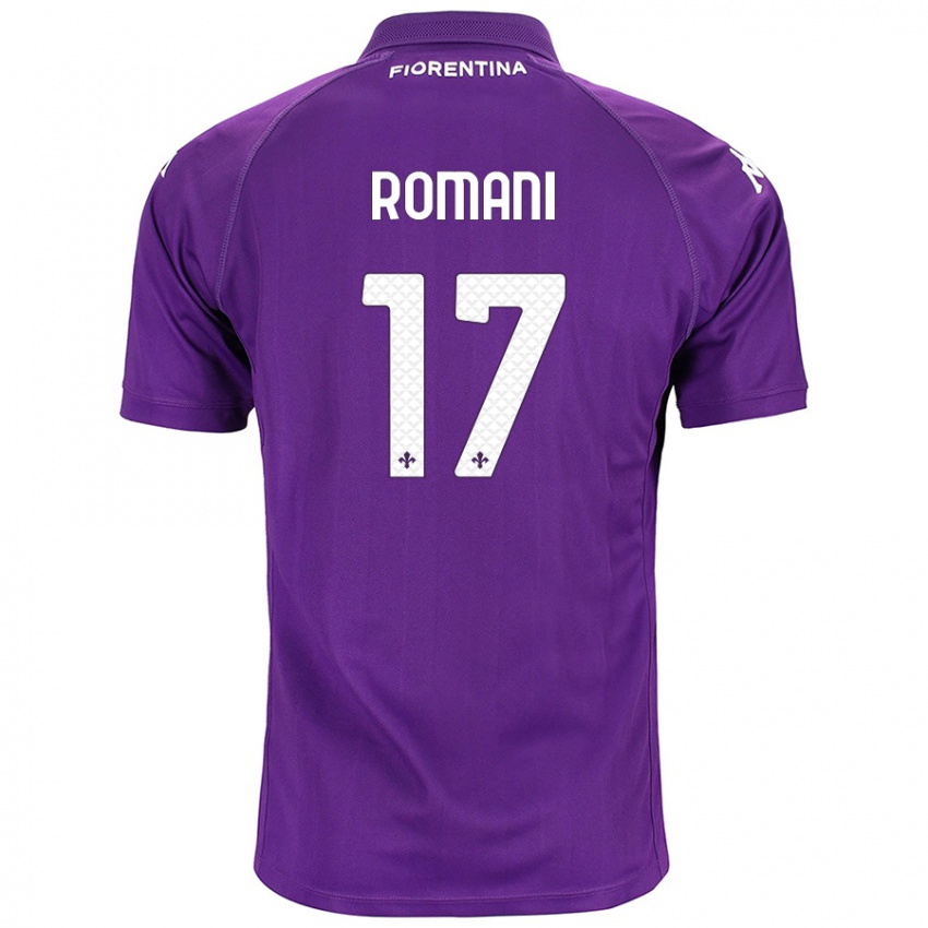 Kinder Lorenzo Romani #17 Violett Heimtrikot Trikot 2024/25 T-Shirt Österreich