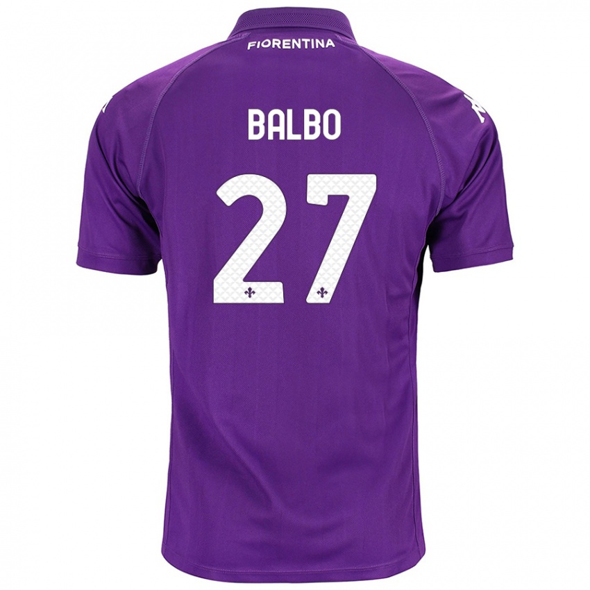 Kinder Luis Balbo #27 Violett Heimtrikot Trikot 2024/25 T-Shirt Österreich