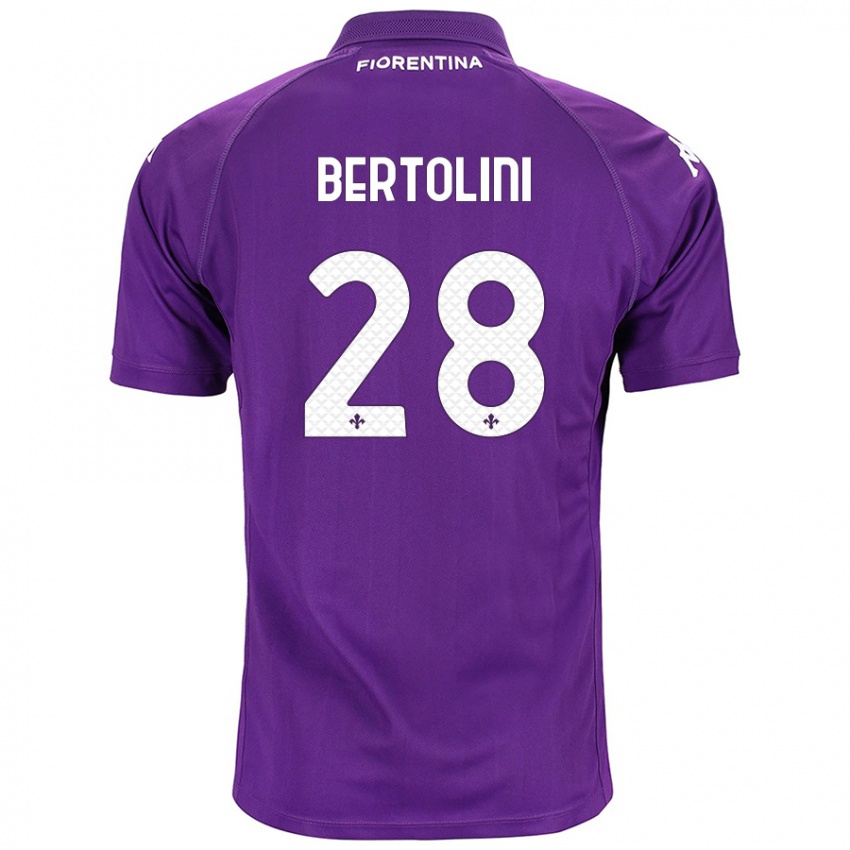 Kinder Gabriele Bertolini #28 Violett Heimtrikot Trikot 2024/25 T-Shirt Österreich