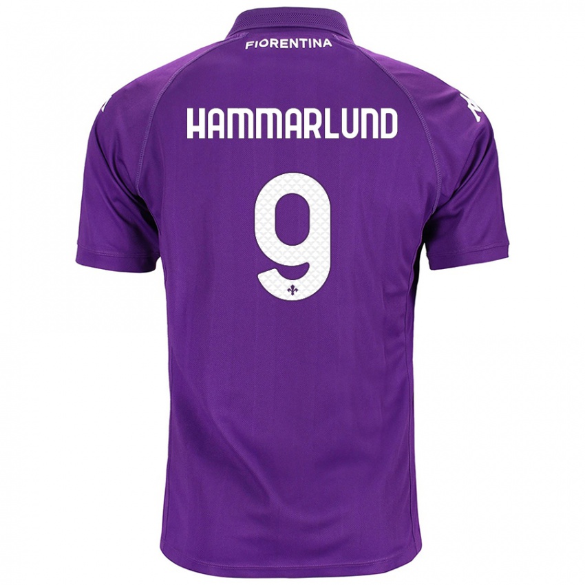 Kinder Pauline Hammarlund #9 Violett Heimtrikot Trikot 2024/25 T-Shirt Österreich