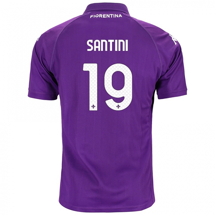 Kinder Margherita Santini #19 Violett Heimtrikot Trikot 2024/25 T-Shirt Österreich