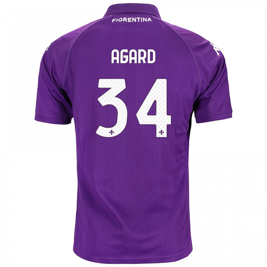 Kinder Laura Agard #34 Violett Heimtrikot Trikot 2024/25 T-Shirt Österreich