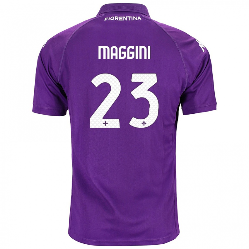 Kinder Filippo Maggini #23 Violett Heimtrikot Trikot 2024/25 T-Shirt Österreich