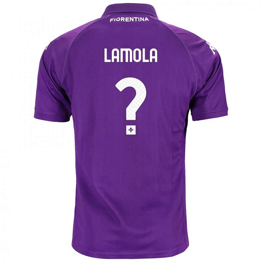 Kinder Lorenzo Lamola #0 Violett Heimtrikot Trikot 2024/25 T-Shirt Österreich