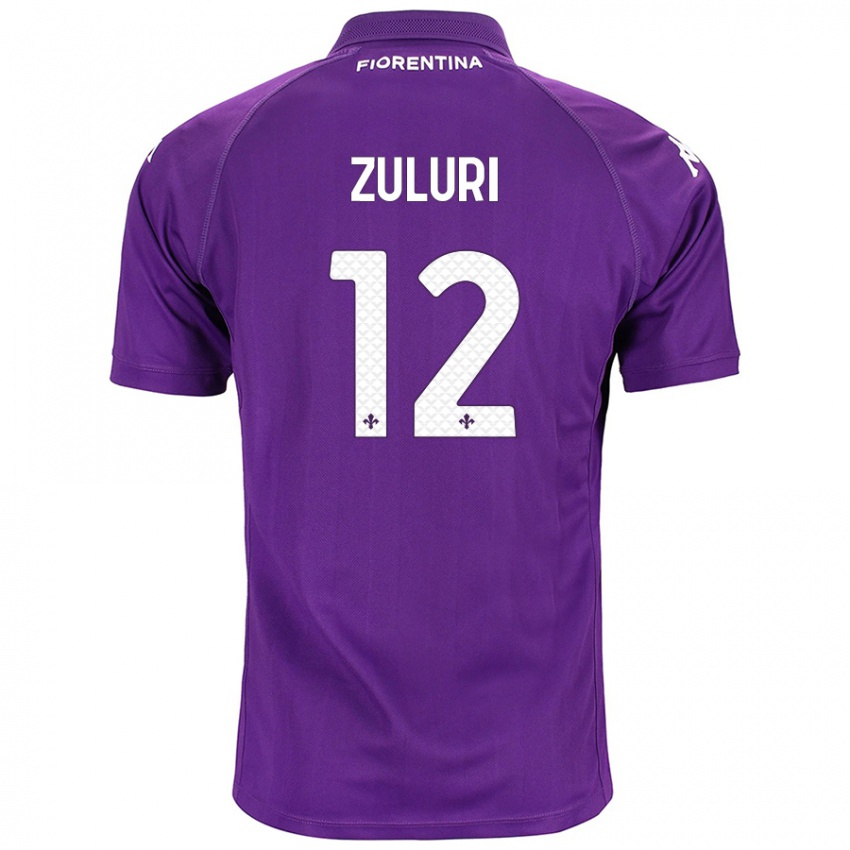 Kinder Athena Zuluri #12 Violett Heimtrikot Trikot 2024/25 T-Shirt Österreich