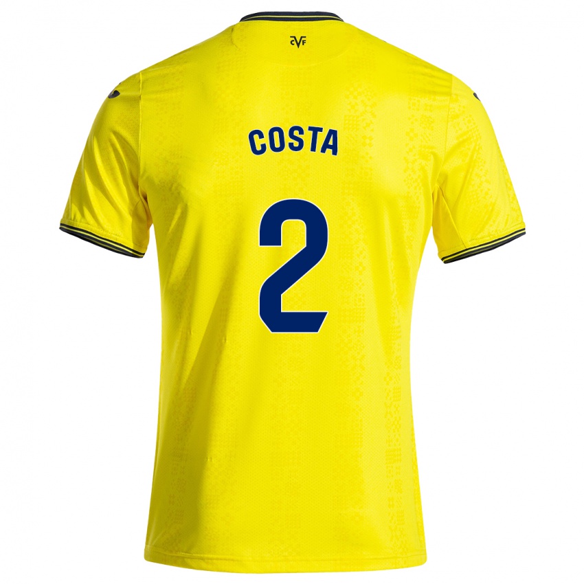 Kinder Logan Costa #2 Gelb Schwarz Heimtrikot Trikot 2024/25 T-Shirt Österreich