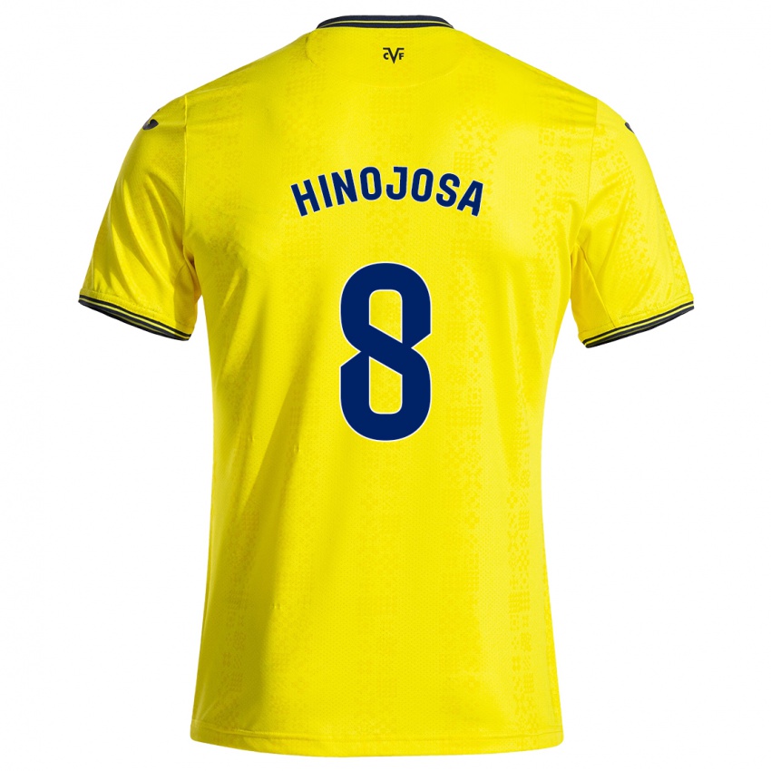 Kinder Sergio Hinojosa #8 Gelb Schwarz Heimtrikot Trikot 2024/25 T-Shirt Österreich