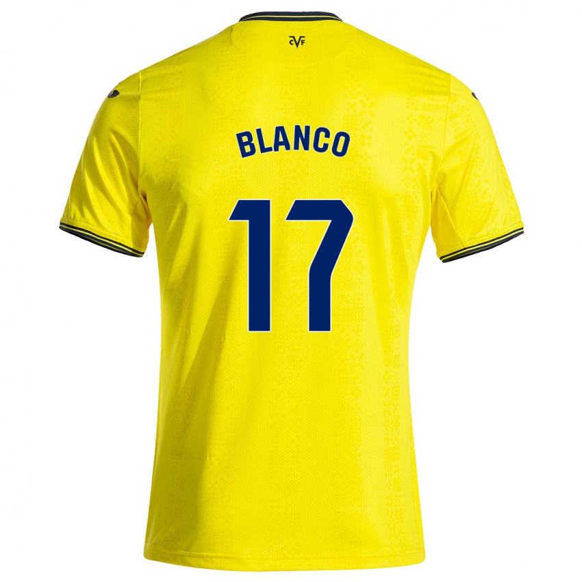 Kinder Fabio Blanco #17 Gelb Schwarz Heimtrikot Trikot 2024/25 T-Shirt Österreich