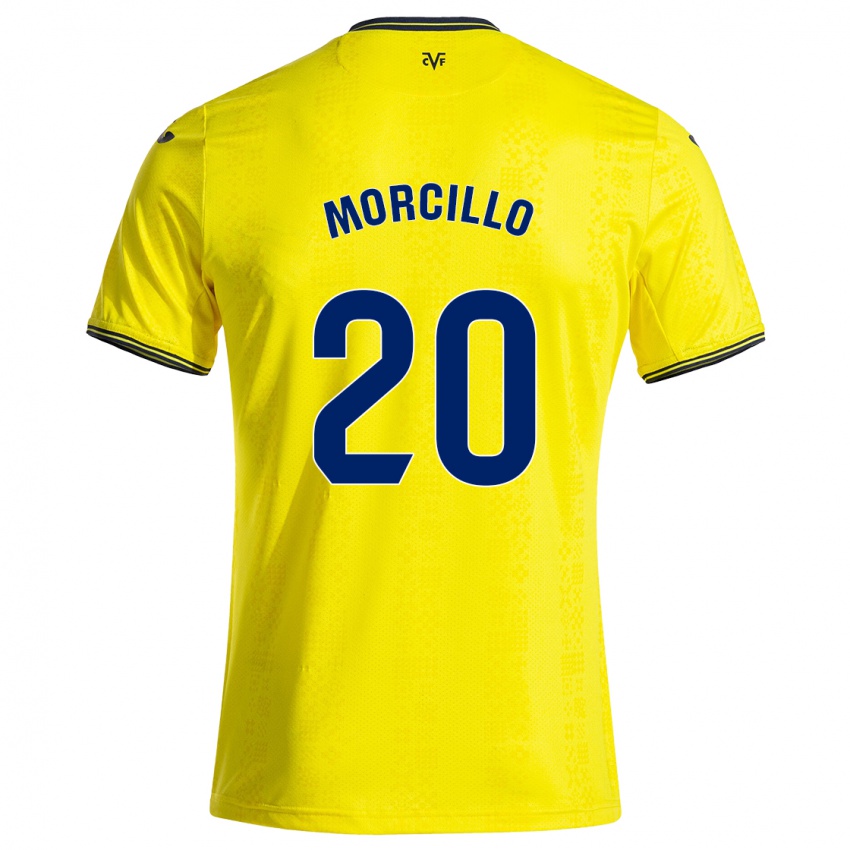 Kinder Raquel Morcillo #20 Gelb Schwarz Heimtrikot Trikot 2024/25 T-Shirt Österreich