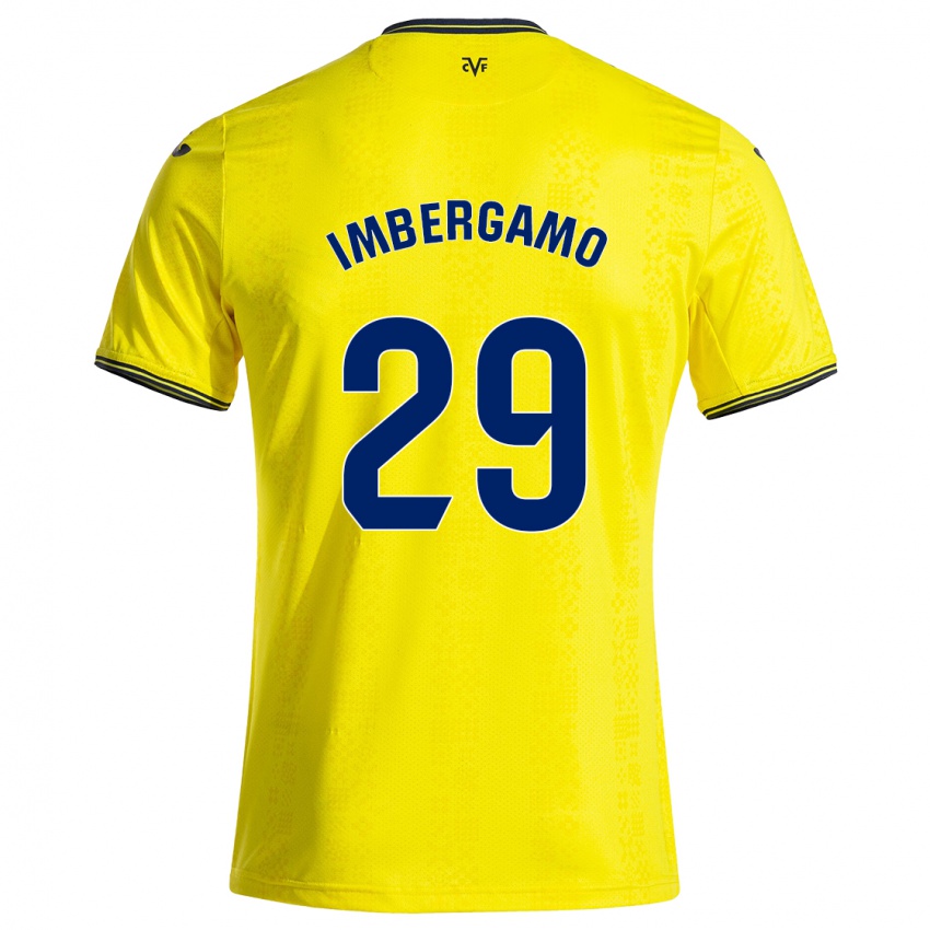 Kinder Mar Imbergamo #29 Gelb Schwarz Heimtrikot Trikot 2024/25 T-Shirt Österreich