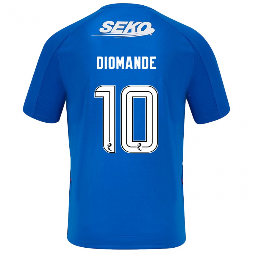 Kinder Mohamed Diomandé #10 Dunkelblau Heimtrikot Trikot 2024/25 T-Shirt Österreich