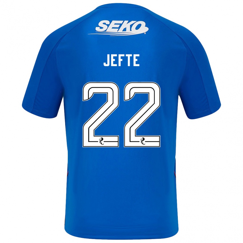 Kinder Jefté #22 Dunkelblau Heimtrikot Trikot 2024/25 T-Shirt Österreich