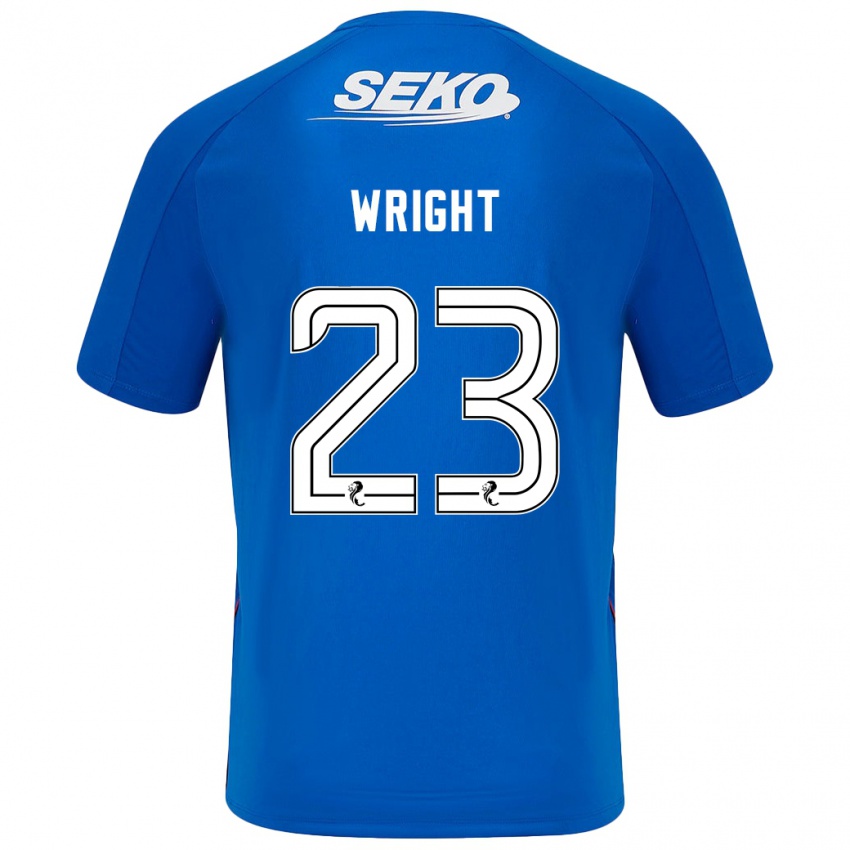 Kinder Scott Wright #23 Dunkelblau Heimtrikot Trikot 2024/25 T-Shirt Österreich