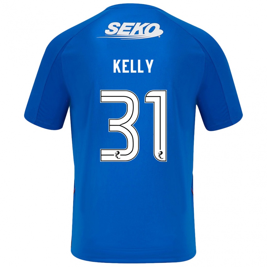 Kinder Liam Kelly #31 Dunkelblau Heimtrikot Trikot 2024/25 T-Shirt Österreich