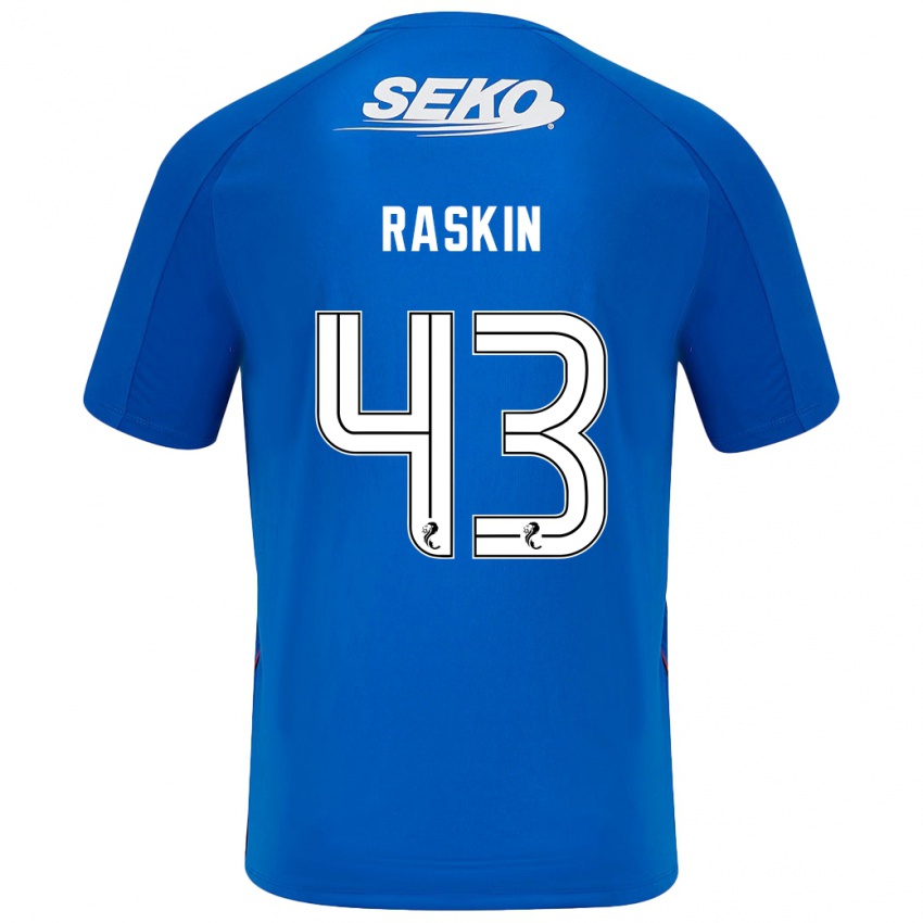 Kinder Nicolas Raskin #43 Dunkelblau Heimtrikot Trikot 2024/25 T-Shirt Österreich