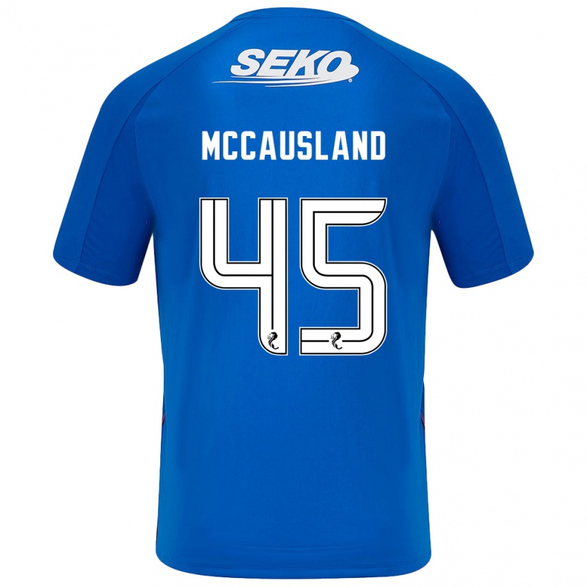 Kinder Ross Mccausland #45 Dunkelblau Heimtrikot Trikot 2024/25 T-Shirt Österreich