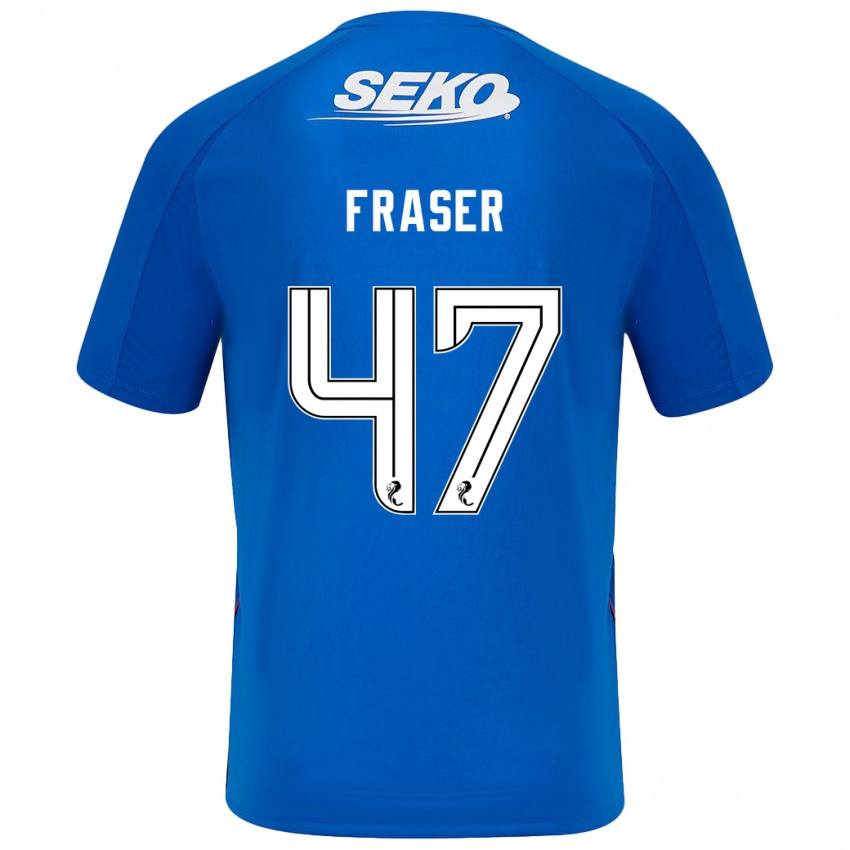 Kinder Robbie Fraser #47 Dunkelblau Heimtrikot Trikot 2024/25 T-Shirt Österreich