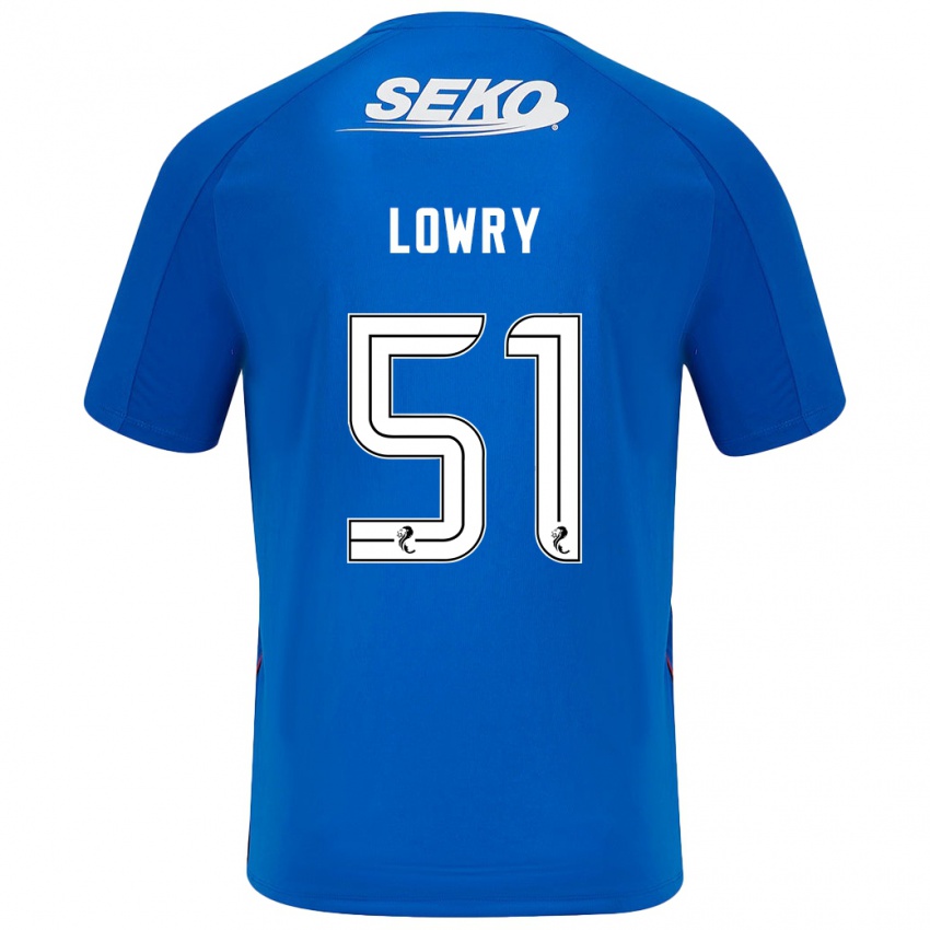 Kinder Alex Lowry #51 Dunkelblau Heimtrikot Trikot 2024/25 T-Shirt Österreich