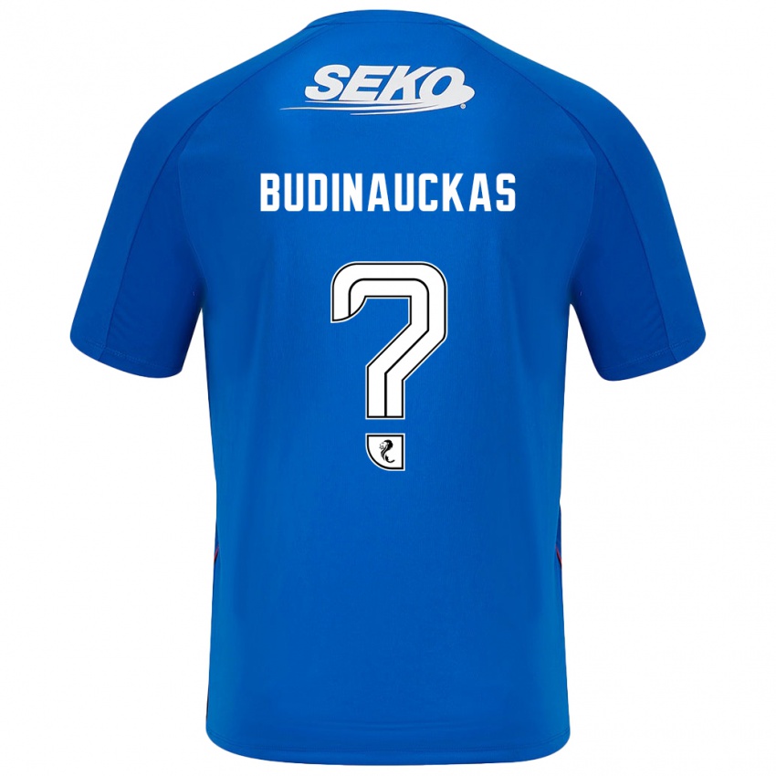 Kinder Lewis Budinauckas #0 Dunkelblau Heimtrikot Trikot 2024/25 T-Shirt Österreich