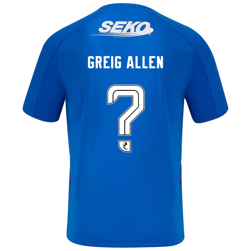 Kinder Greig Allen #0 Dunkelblau Heimtrikot Trikot 2024/25 T-Shirt Österreich