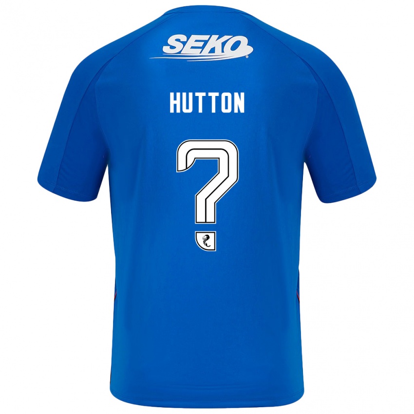 Kinder Zander Hutton #0 Dunkelblau Heimtrikot Trikot 2024/25 T-Shirt Österreich