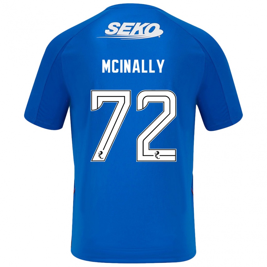 Kinder Darren Mcinally #72 Dunkelblau Heimtrikot Trikot 2024/25 T-Shirt Österreich