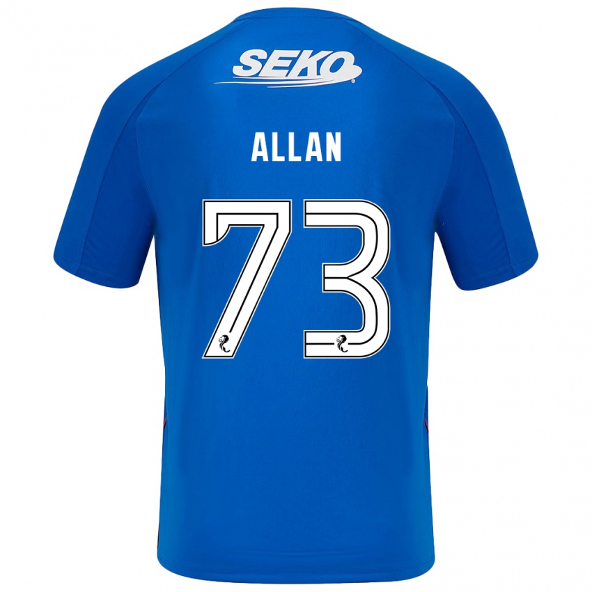 Kinder Connor Allan #73 Dunkelblau Heimtrikot Trikot 2024/25 T-Shirt Österreich