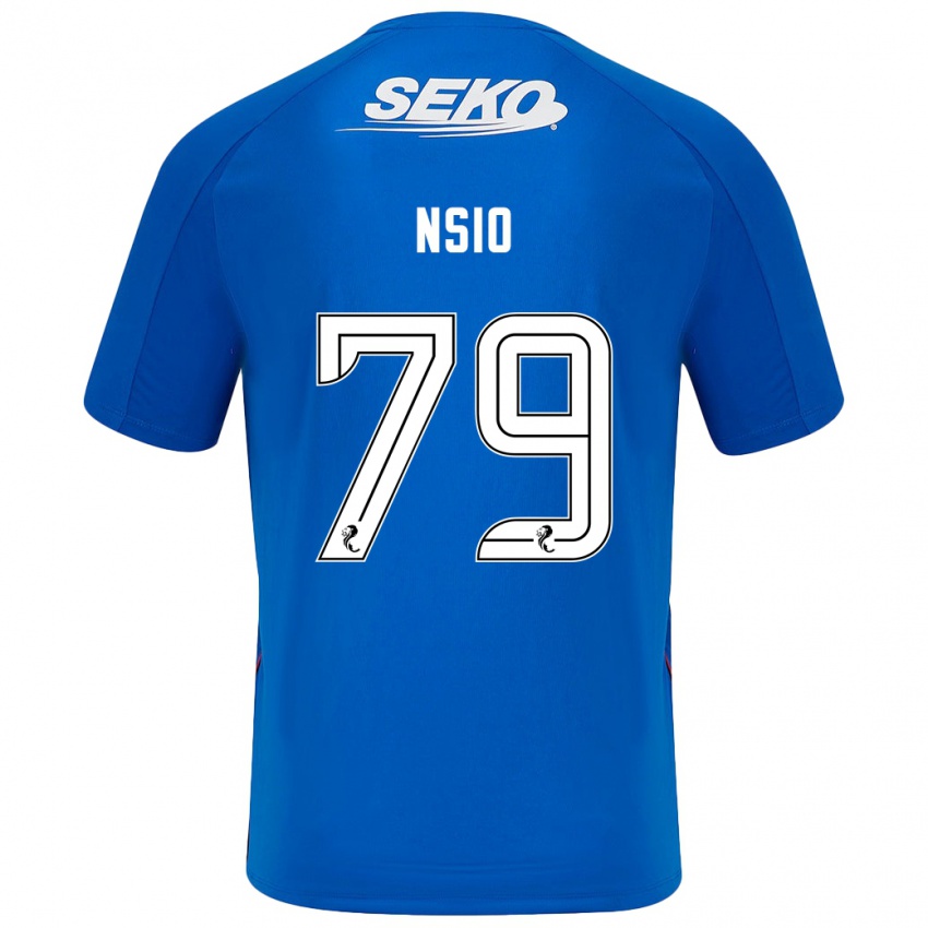 Kinder Paul Nsio #79 Dunkelblau Heimtrikot Trikot 2024/25 T-Shirt Österreich