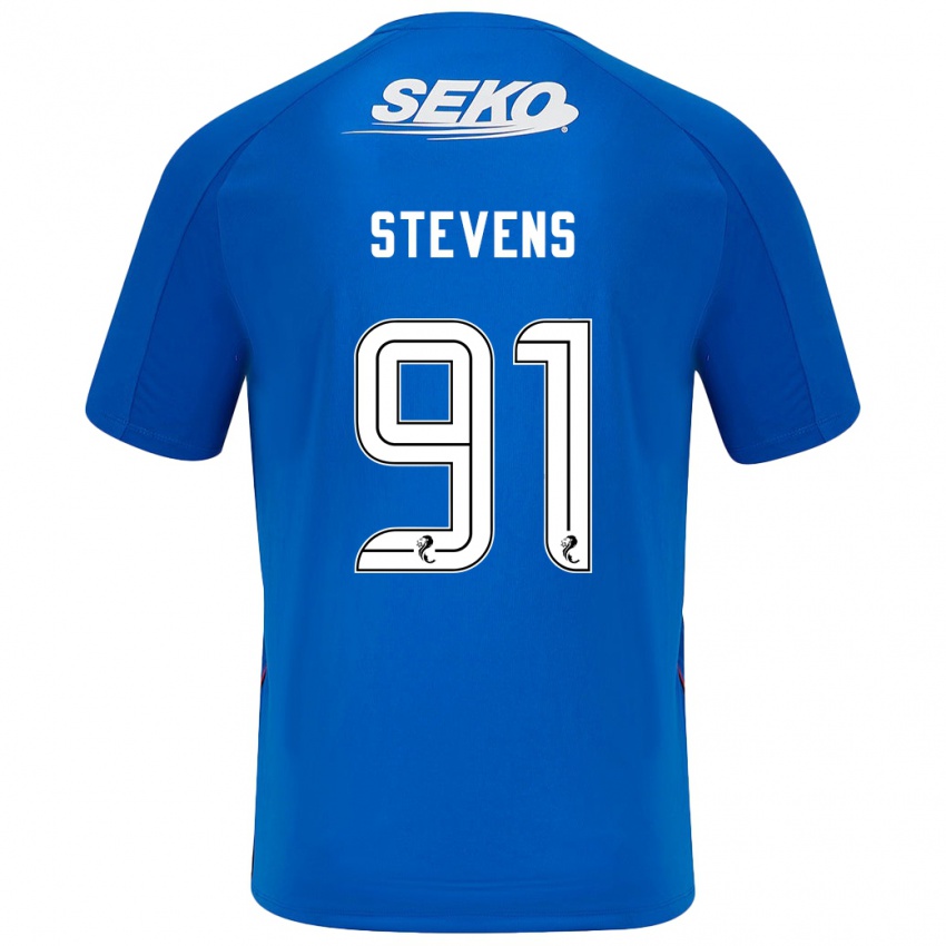 Kinder Archie Stevens #91 Dunkelblau Heimtrikot Trikot 2024/25 T-Shirt Österreich