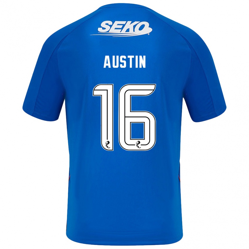 Kinder Eilidh Austin #16 Dunkelblau Heimtrikot Trikot 2024/25 T-Shirt Österreich